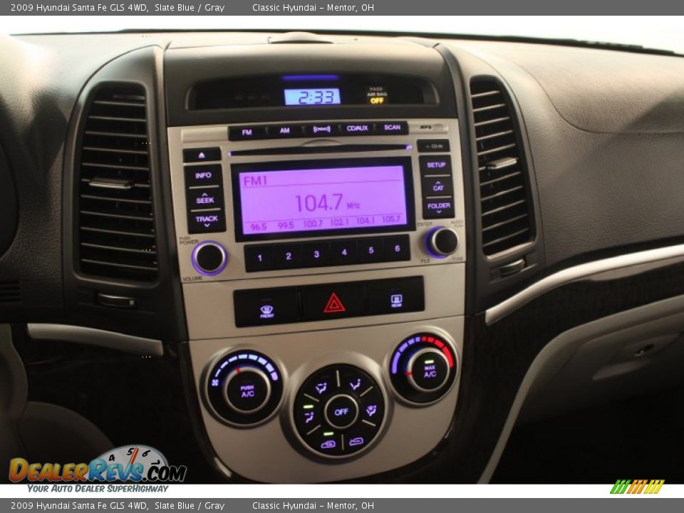 2009 Hyundai Santa Fe GLS 4WD Slate Blue / Gray Photo #8