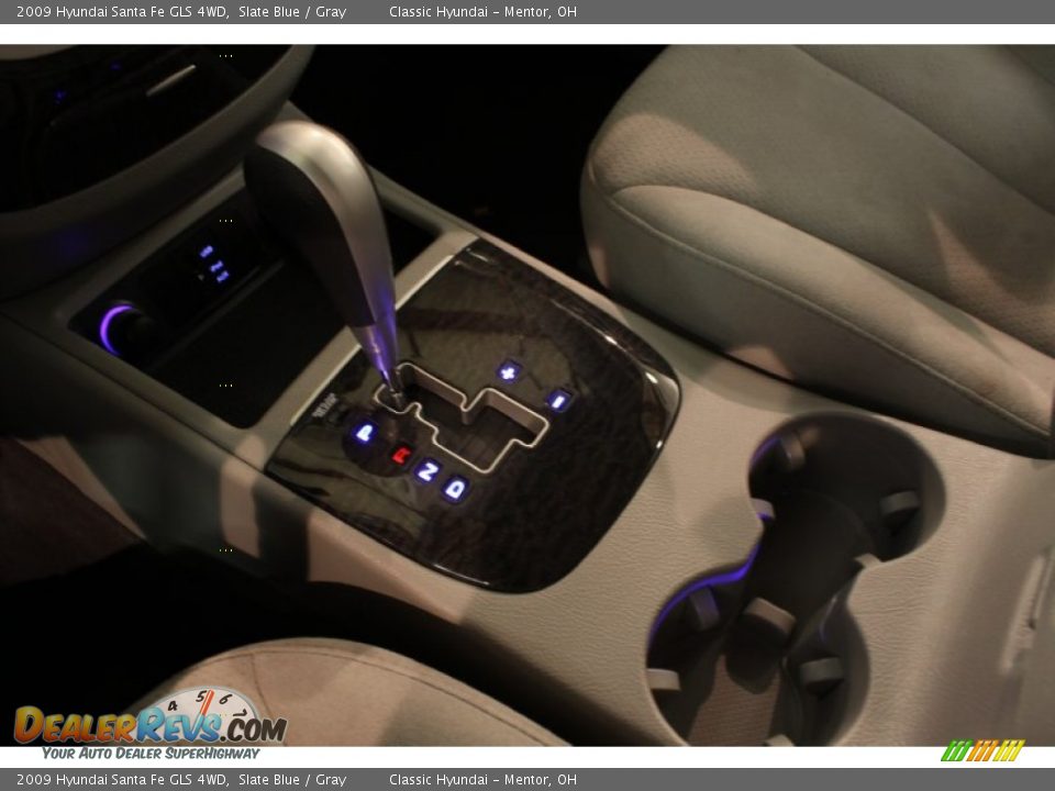 2009 Hyundai Santa Fe GLS 4WD Slate Blue / Gray Photo #9