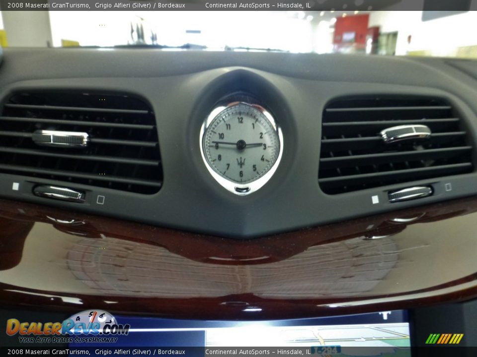 2008 Maserati GranTurismo Grigio Alfieri (Silver) / Bordeaux Photo #23