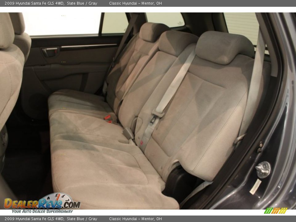 2009 Hyundai Santa Fe GLS 4WD Slate Blue / Gray Photo #12