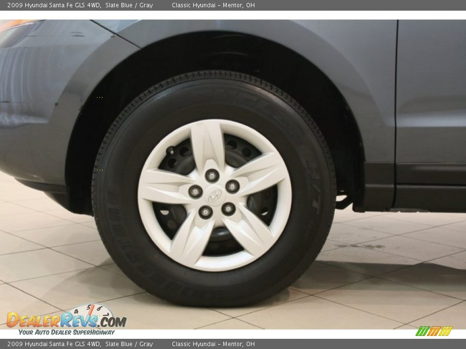 2009 Hyundai Santa Fe GLS 4WD Slate Blue / Gray Photo #15