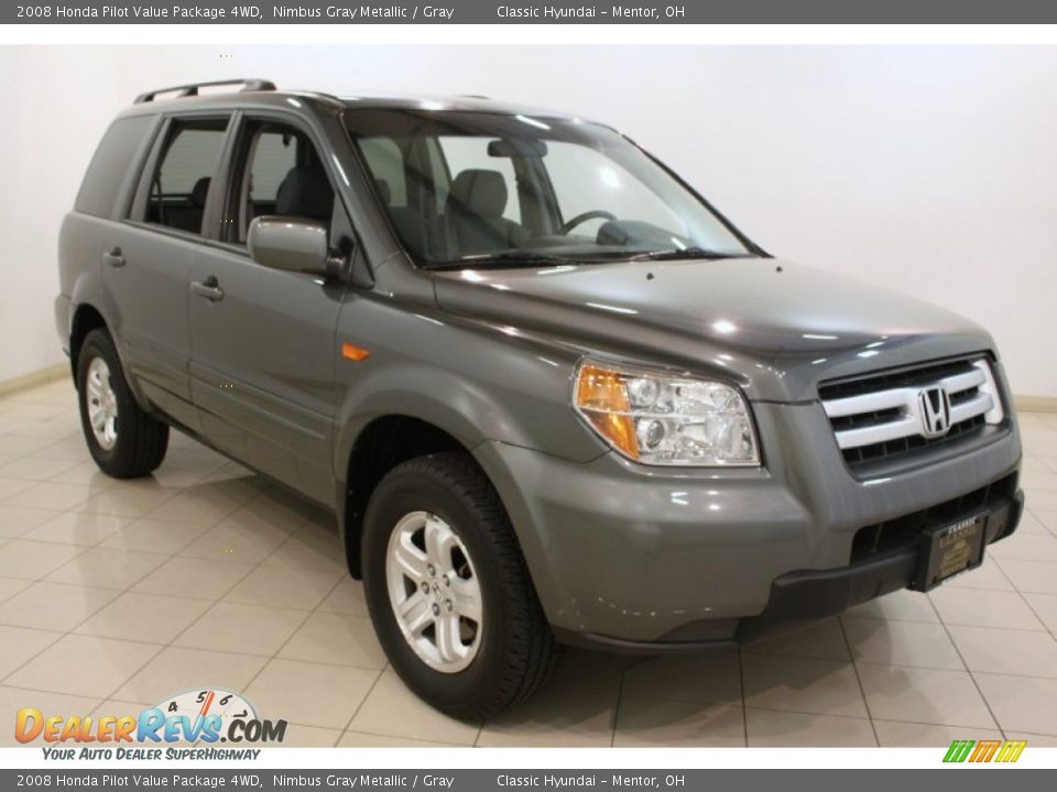 2008 Honda Pilot Value Package 4WD Nimbus Gray Metallic / Gray Photo #1