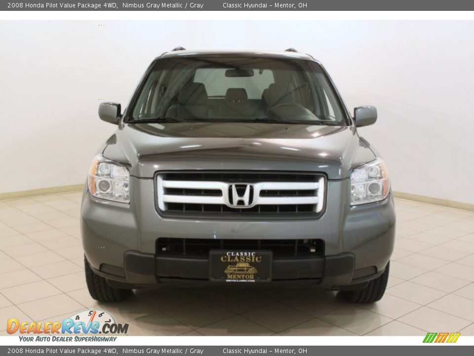 2008 Honda Pilot Value Package 4WD Nimbus Gray Metallic / Gray Photo #2