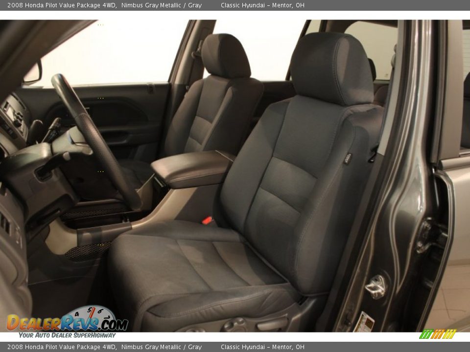 2008 Honda Pilot Value Package 4WD Nimbus Gray Metallic / Gray Photo #5