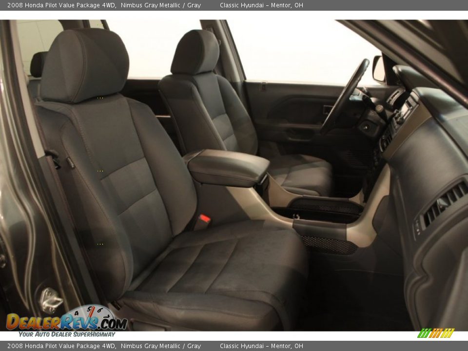 2008 Honda Pilot Value Package 4WD Nimbus Gray Metallic / Gray Photo #11