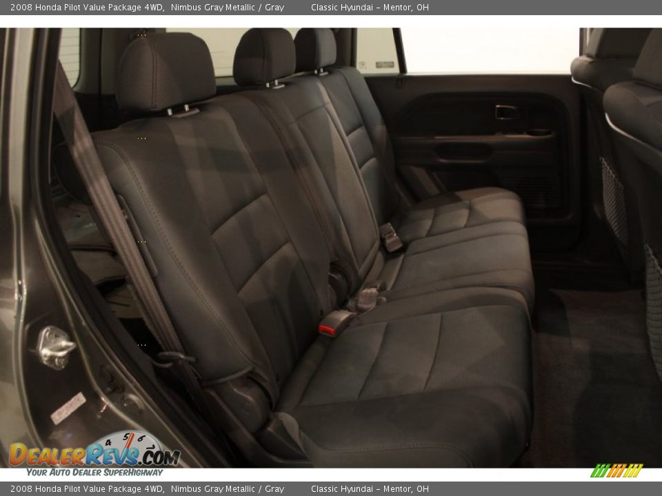 2008 Honda Pilot Value Package 4WD Nimbus Gray Metallic / Gray Photo #12