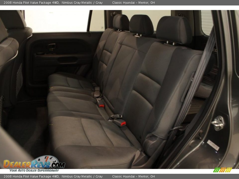 2008 Honda Pilot Value Package 4WD Nimbus Gray Metallic / Gray Photo #13
