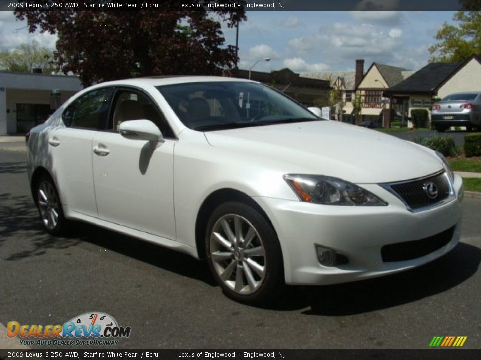 2009 Lexus IS 250 AWD Starfire White Pearl / Ecru Photo #3