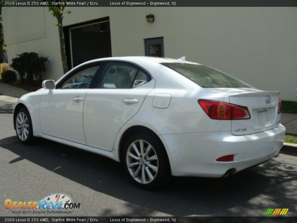 2009 Lexus IS 250 AWD Starfire White Pearl / Ecru Photo #6
