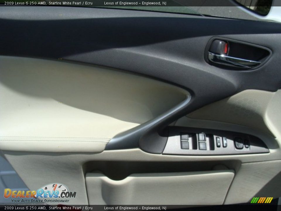 2009 Lexus IS 250 AWD Starfire White Pearl / Ecru Photo #7