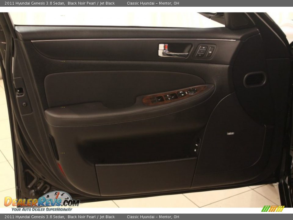 2011 Hyundai Genesis 3.8 Sedan Black Noir Pearl / Jet Black Photo #4