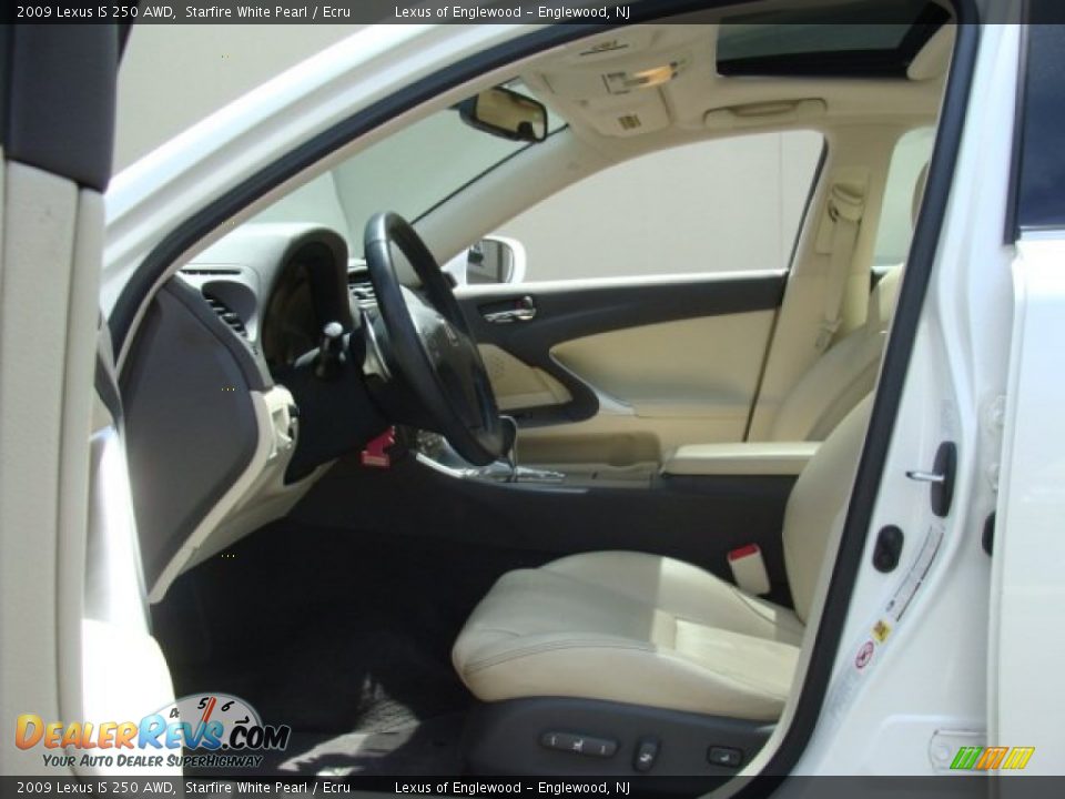 2009 Lexus IS 250 AWD Starfire White Pearl / Ecru Photo #9