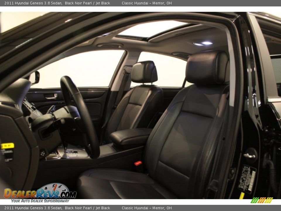 2011 Hyundai Genesis 3.8 Sedan Black Noir Pearl / Jet Black Photo #5