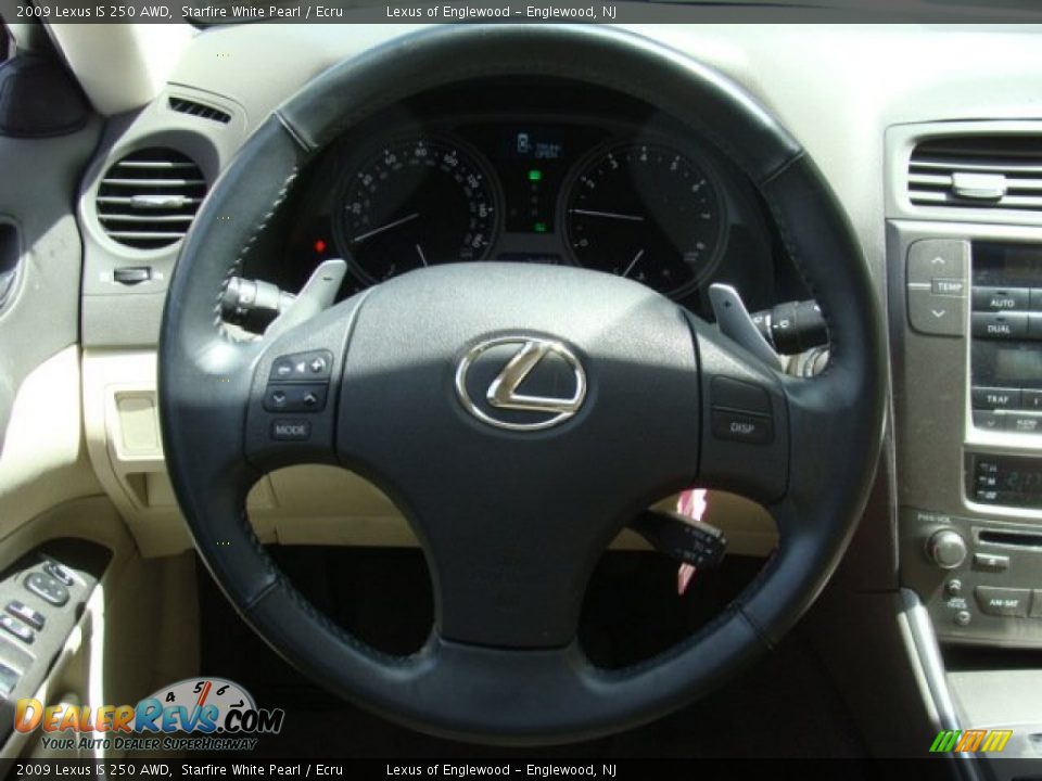 2009 Lexus IS 250 AWD Steering Wheel Photo #13