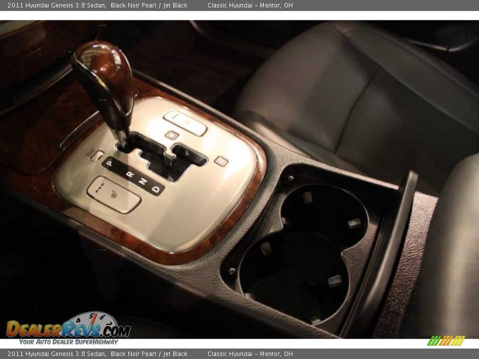 2011 Hyundai Genesis 3.8 Sedan Black Noir Pearl / Jet Black Photo #10