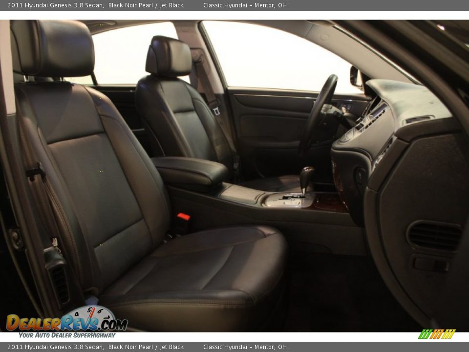 2011 Hyundai Genesis 3.8 Sedan Black Noir Pearl / Jet Black Photo #11