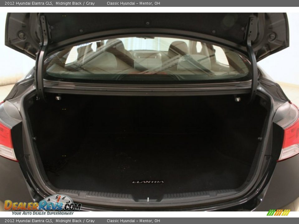 2012 Hyundai Elantra GLS Midnight Black / Gray Photo #13