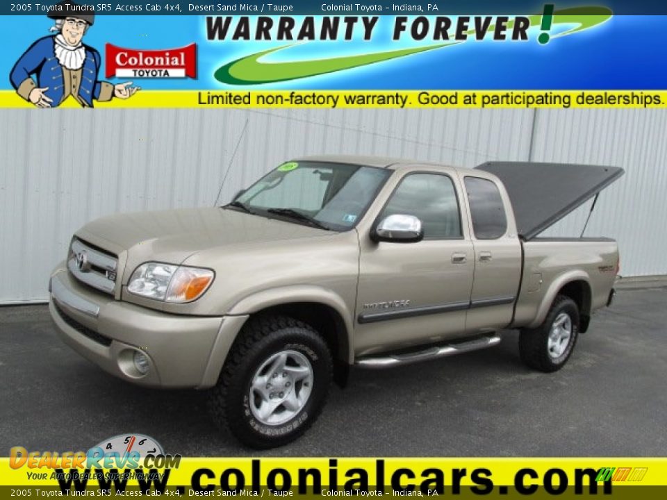 2005 Toyota Tundra SR5 Access Cab 4x4 Desert Sand Mica / Taupe Photo #1