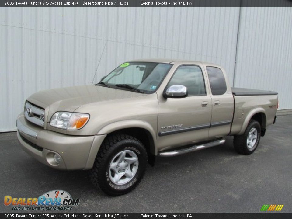 2005 Toyota Tundra SR5 Access Cab 4x4 Desert Sand Mica / Taupe Photo #2