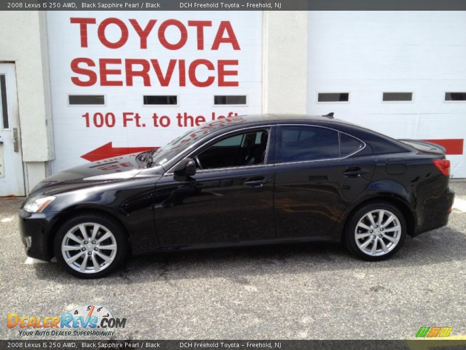2008 Lexus IS 250 AWD Black Sapphire Pearl / Black Photo #3