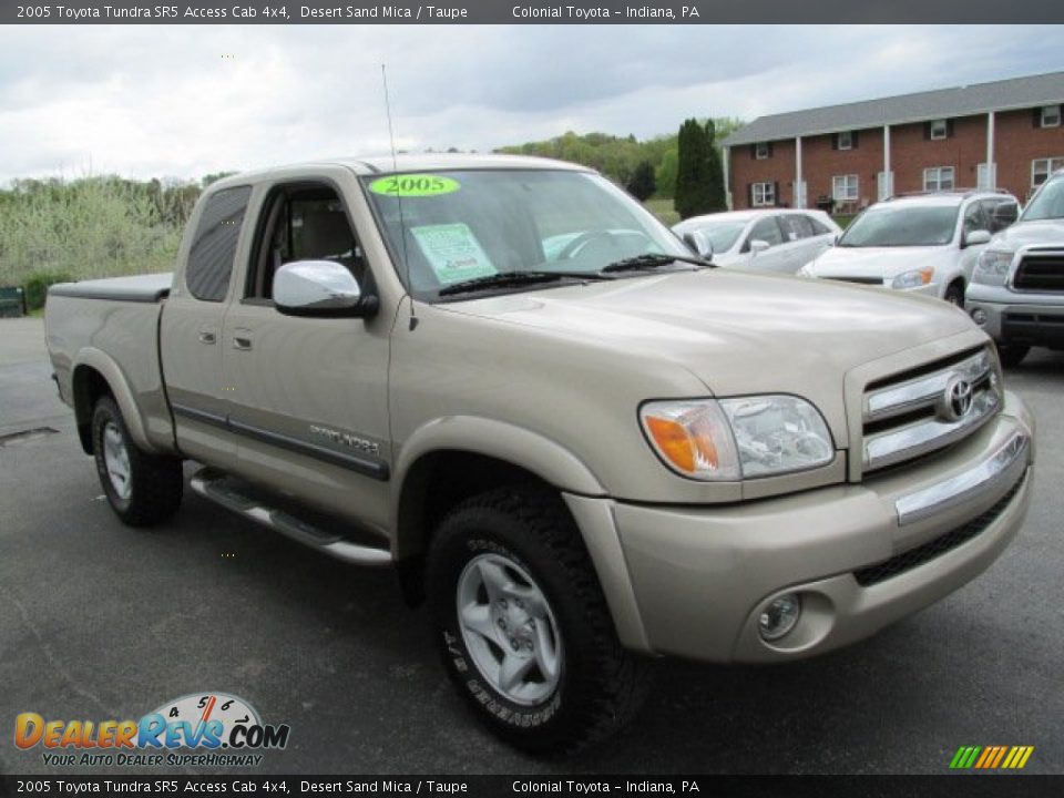 Front 3/4 View of 2005 Toyota Tundra SR5 Access Cab 4x4 Photo #6