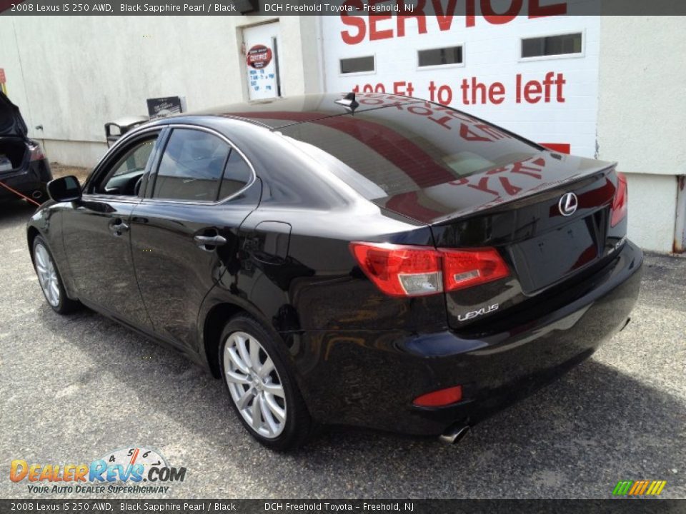 2008 Lexus IS 250 AWD Black Sapphire Pearl / Black Photo #4