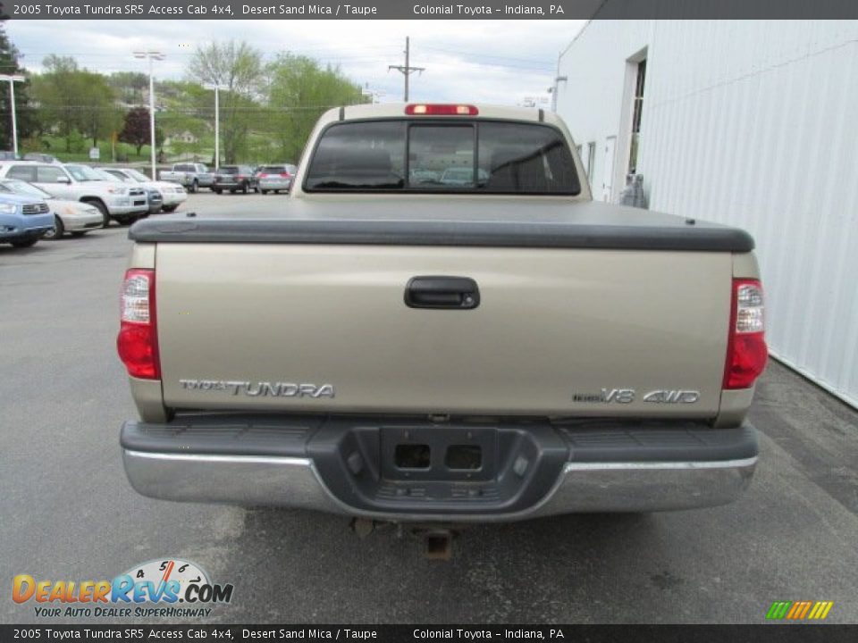 2005 Toyota Tundra SR5 Access Cab 4x4 Desert Sand Mica / Taupe Photo #8