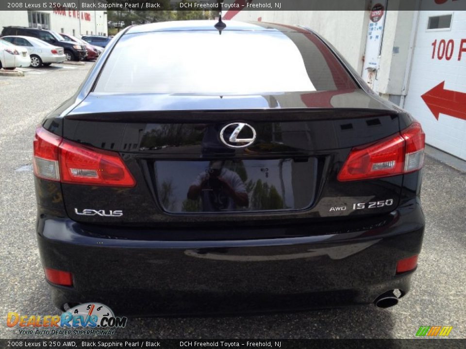 2008 Lexus IS 250 AWD Black Sapphire Pearl / Black Photo #5