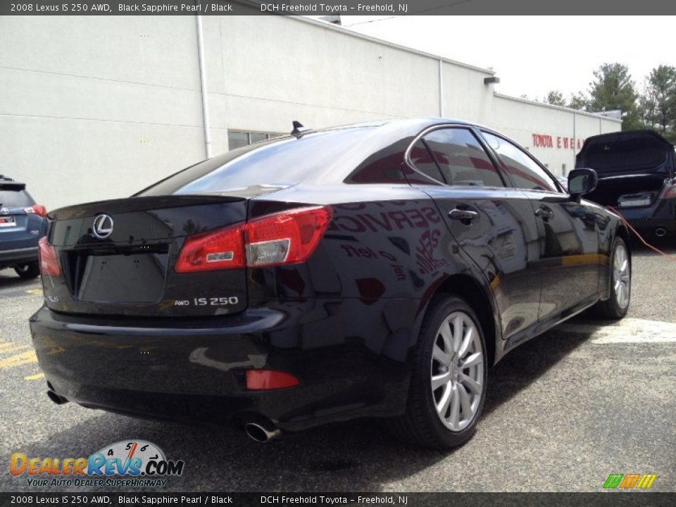 2008 Lexus IS 250 AWD Black Sapphire Pearl / Black Photo #6