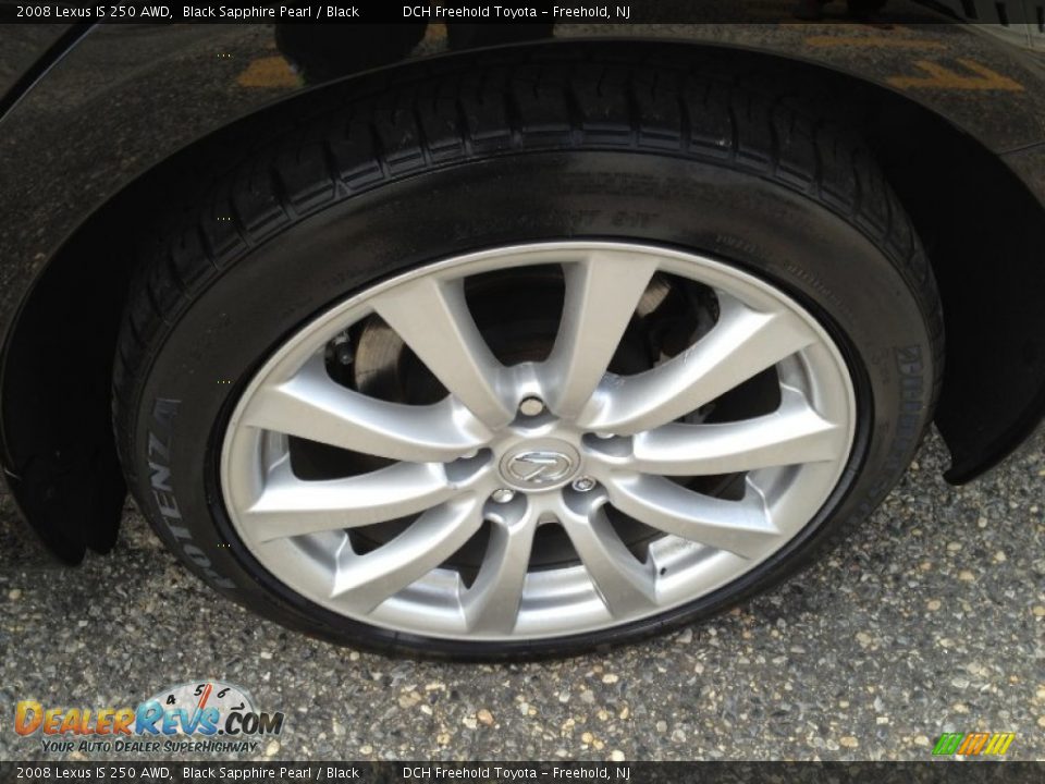 2008 Lexus IS 250 AWD Black Sapphire Pearl / Black Photo #7