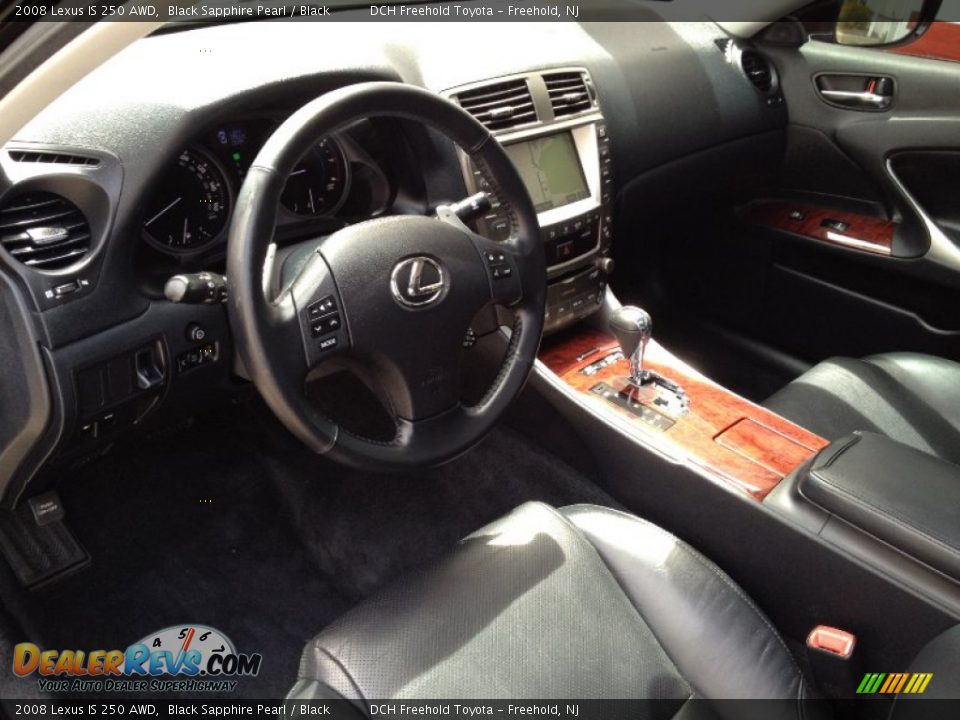 2008 Lexus IS 250 AWD Black Sapphire Pearl / Black Photo #14