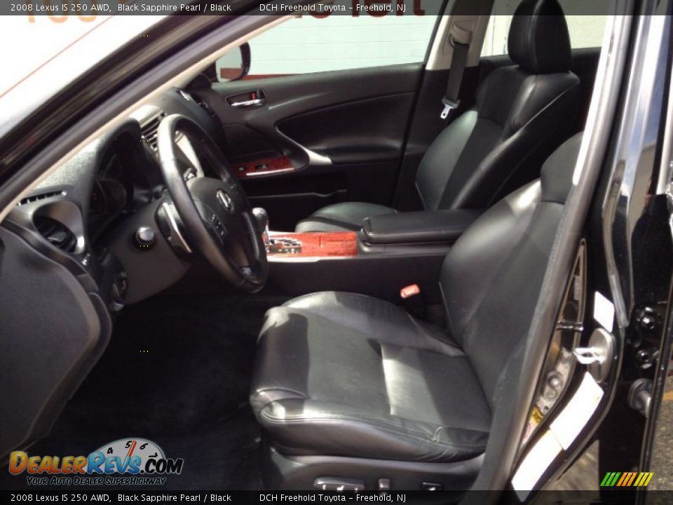 2008 Lexus IS 250 AWD Black Sapphire Pearl / Black Photo #15