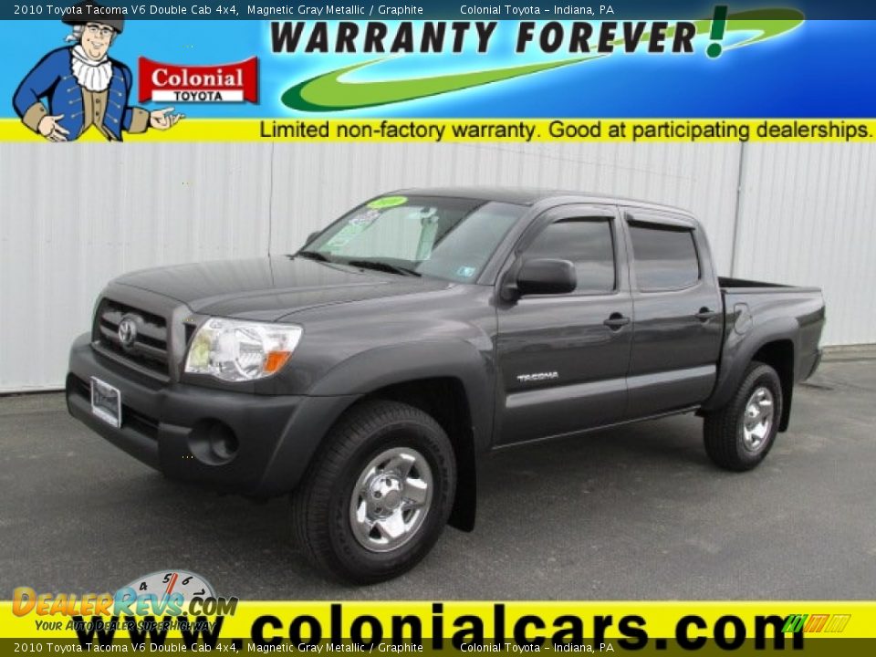 2010 Toyota Tacoma V6 Double Cab 4x4 Magnetic Gray Metallic / Graphite Photo #1