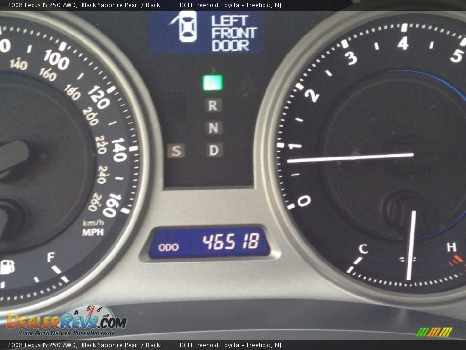 2008 Lexus IS 250 AWD Black Sapphire Pearl / Black Photo #23
