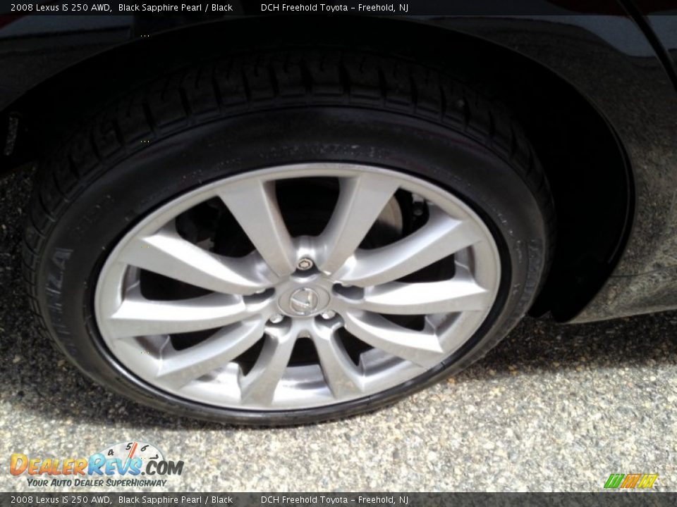 2008 Lexus IS 250 AWD Black Sapphire Pearl / Black Photo #25