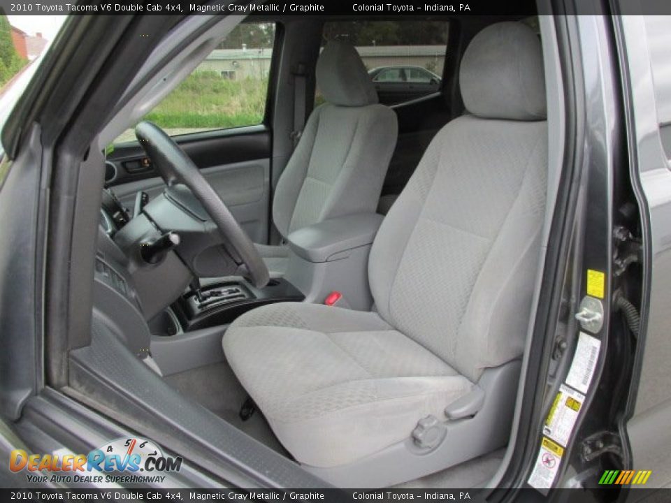 2010 Toyota Tacoma V6 Double Cab 4x4 Magnetic Gray Metallic / Graphite Photo #11