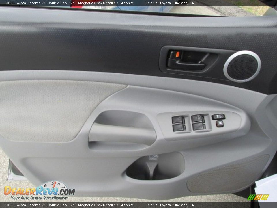 2010 Toyota Tacoma V6 Double Cab 4x4 Magnetic Gray Metallic / Graphite Photo #13