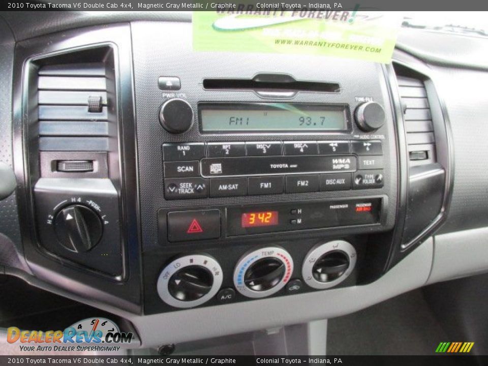 2010 Toyota Tacoma V6 Double Cab 4x4 Magnetic Gray Metallic / Graphite Photo #14