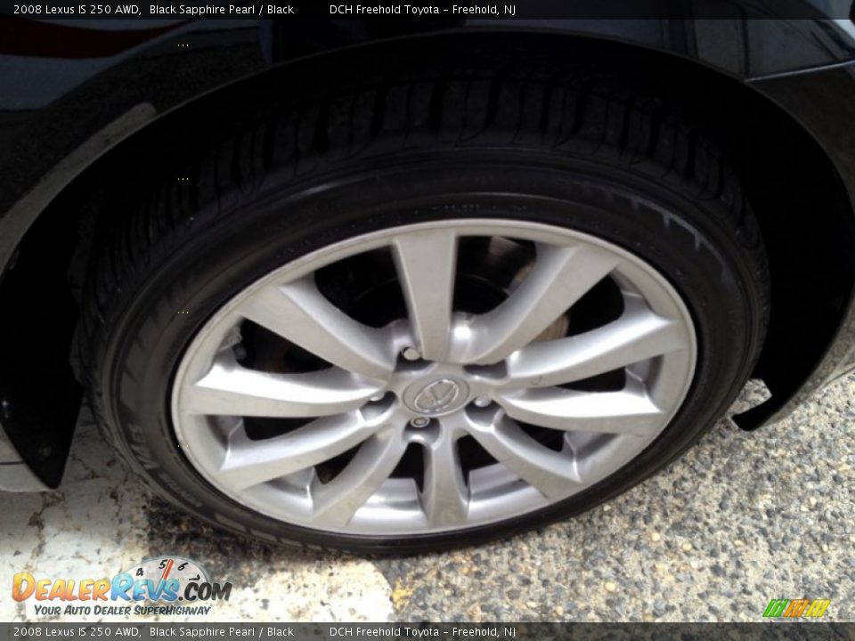 2008 Lexus IS 250 AWD Black Sapphire Pearl / Black Photo #31