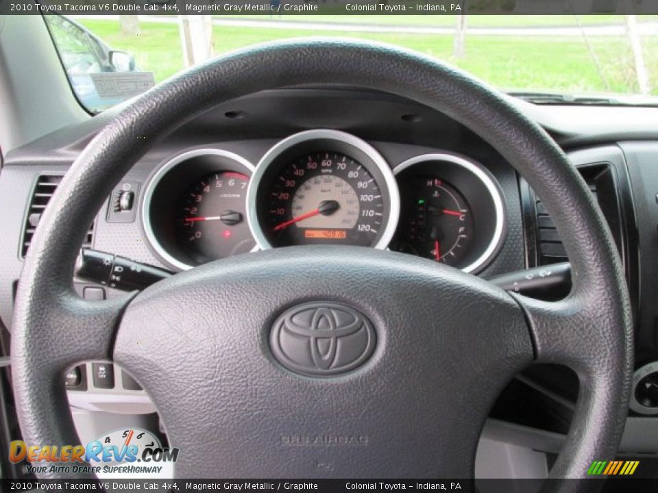 2010 Toyota Tacoma V6 Double Cab 4x4 Magnetic Gray Metallic / Graphite Photo #16