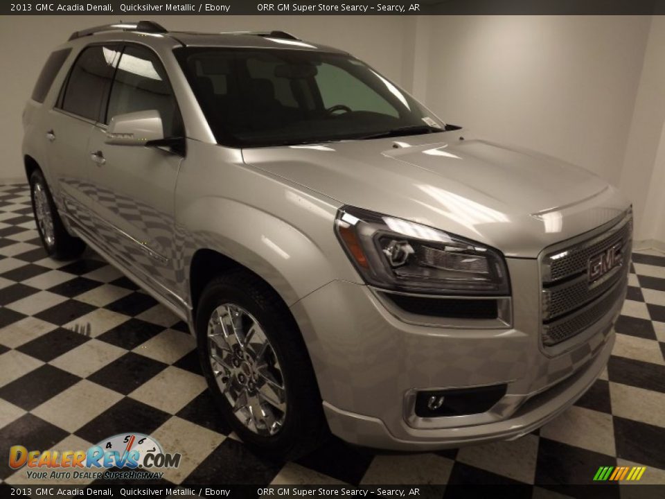 2013 GMC Acadia Denali Quicksilver Metallic / Ebony Photo #3
