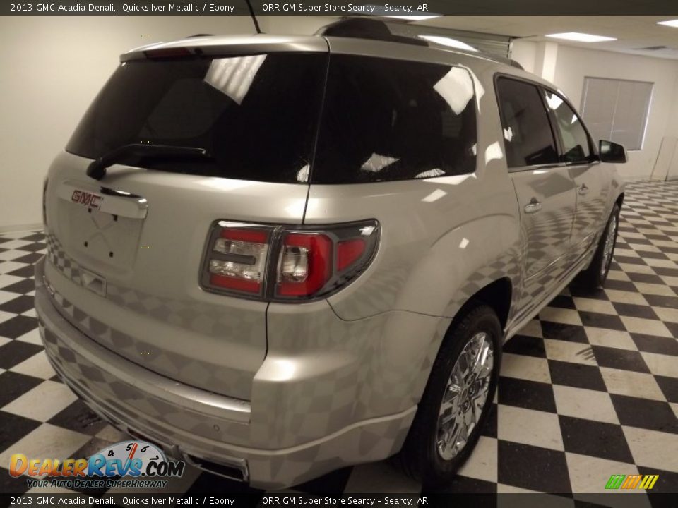2013 GMC Acadia Denali Quicksilver Metallic / Ebony Photo #5