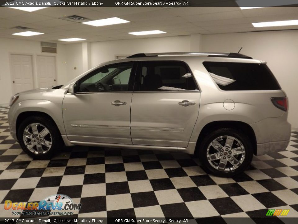 2013 GMC Acadia Denali Quicksilver Metallic / Ebony Photo #8