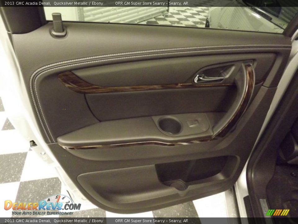 2013 GMC Acadia Denali Quicksilver Metallic / Ebony Photo #17
