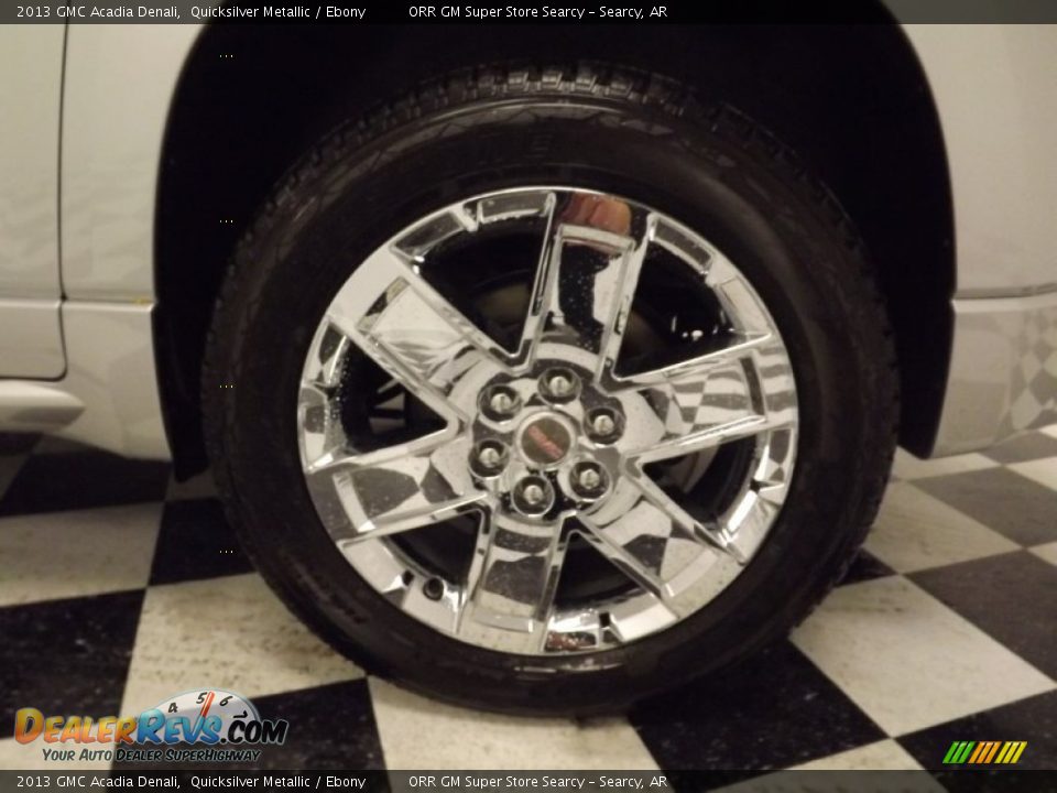 2013 GMC Acadia Denali Quicksilver Metallic / Ebony Photo #23