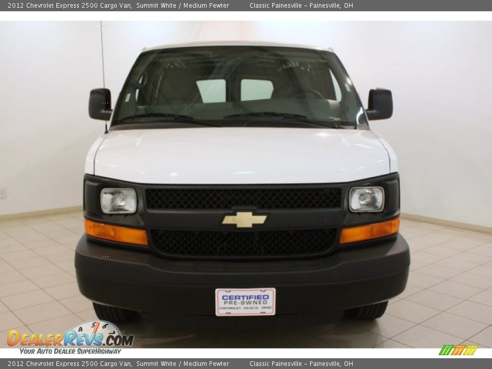 2012 Chevrolet Express 2500 Cargo Van Summit White / Medium Pewter Photo #2
