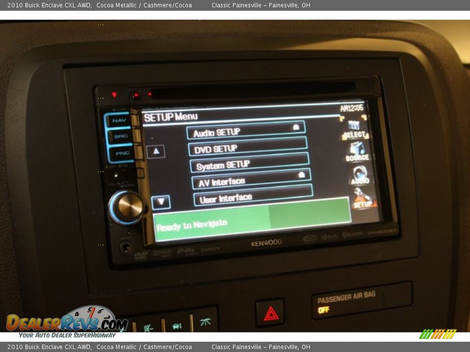 2010 Buick Enclave CXL AWD Cocoa Metallic / Cashmere/Cocoa Photo #15