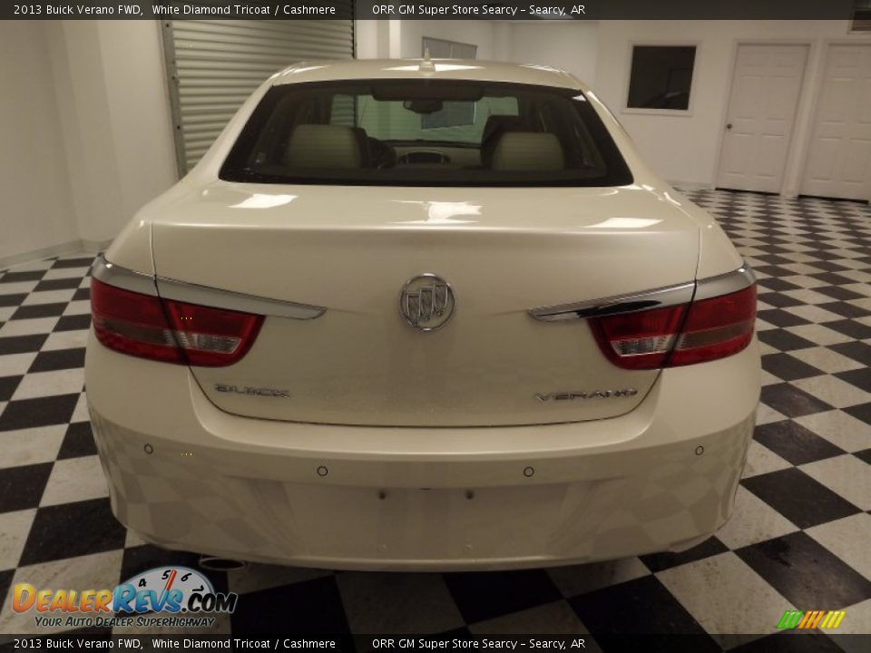 2013 Buick Verano FWD White Diamond Tricoat / Cashmere Photo #6