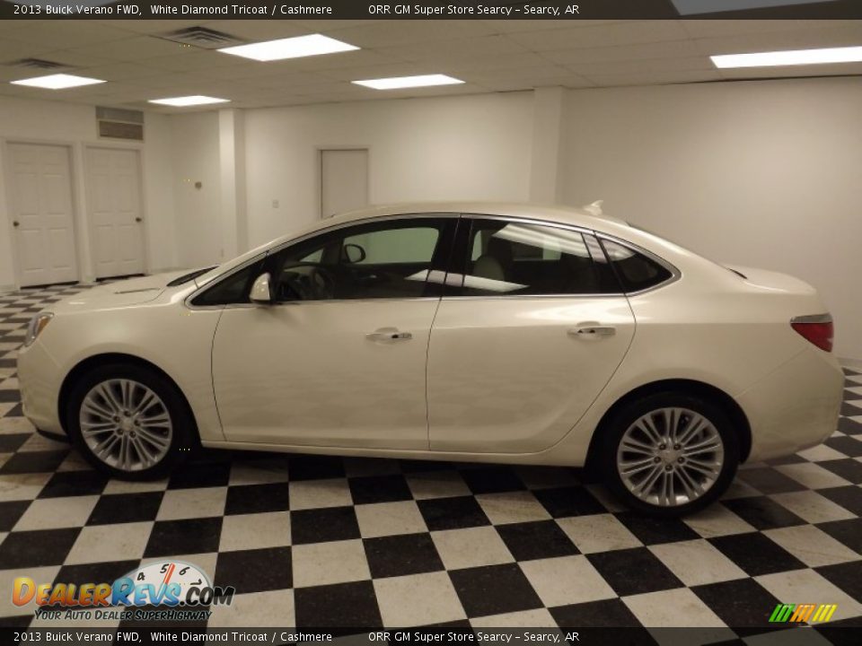 2013 Buick Verano FWD White Diamond Tricoat / Cashmere Photo #8