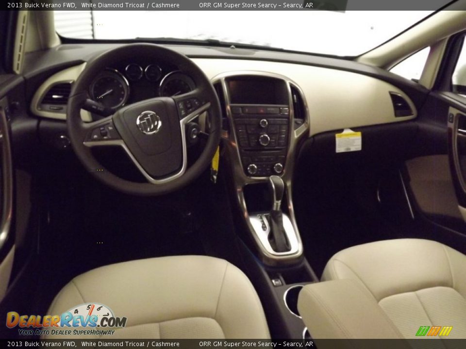 2013 Buick Verano FWD White Diamond Tricoat / Cashmere Photo #9